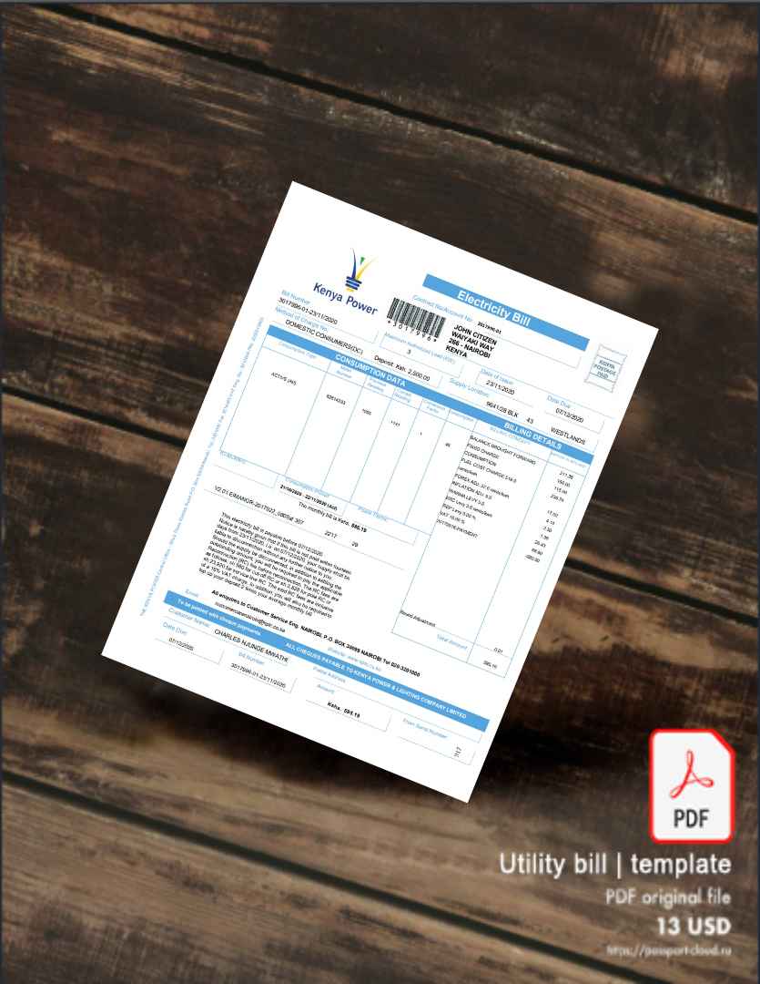 Utility bill | Albanian Power | Albania